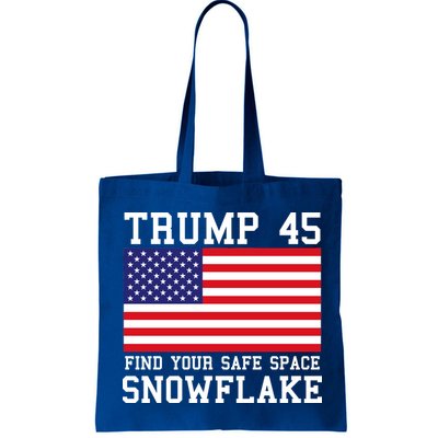 Donald Trump 45 Find Your Safe Space Snowflake USA Bag