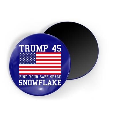 Donald Trump 45 Find Your Safe Space Snowflake USA Magnet