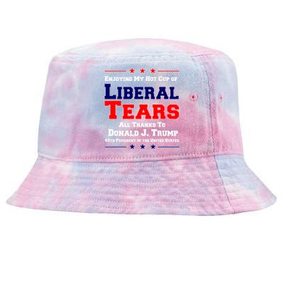 Donald Trump 45TH PRESIDENT POTUS Liberal Tears Tie-Dyed Bucket Hat