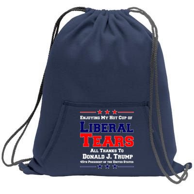 Donald Trump 45TH PRESIDENT POTUS Liberal Tears Sweatshirt Cinch Pack Bag