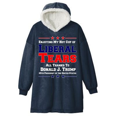 Donald Trump 45TH PRESIDENT POTUS Liberal Tears Hooded Wearable Blanket