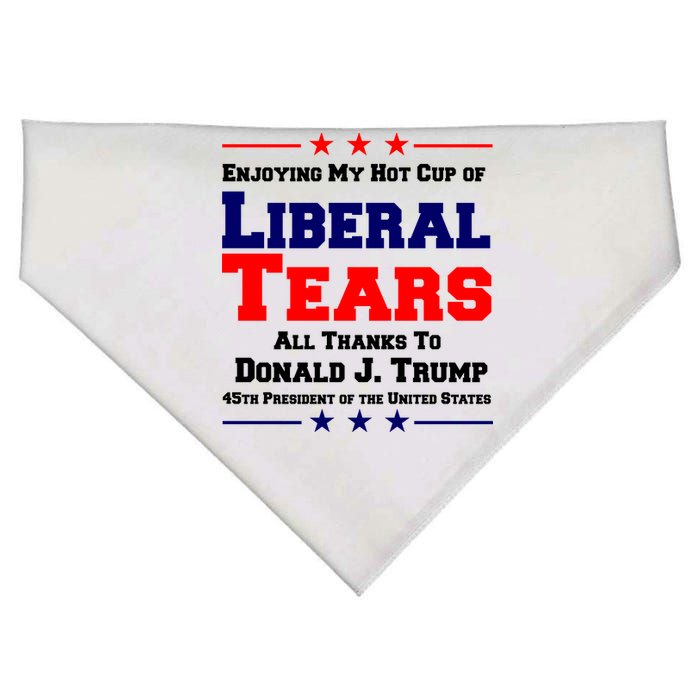 Donald Trump 45TH PRESIDENT POTUS Liberal Tears USA-Made Doggie Bandana