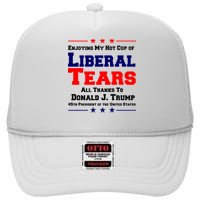 Donald Trump 45TH PRESIDENT POTUS Liberal Tears High Crown Mesh Back Trucker Hat