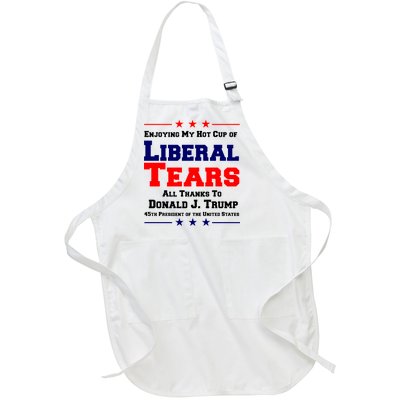 Donald Trump 45TH PRESIDENT POTUS Liberal Tears Full-Length Apron With Pockets