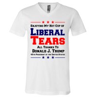 Donald Trump 45TH PRESIDENT POTUS Liberal Tears V-Neck T-Shirt