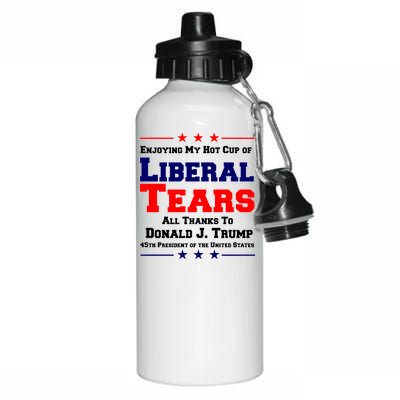 Donald Trump 45TH PRESIDENT POTUS Liberal Tears Aluminum Water Bottle