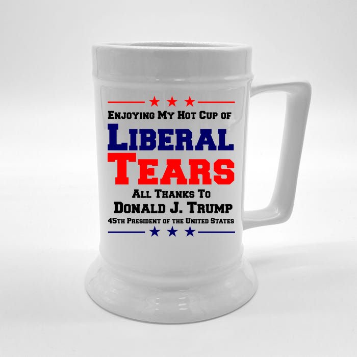 Donald Trump 45TH PRESIDENT POTUS Liberal Tears Beer Stein