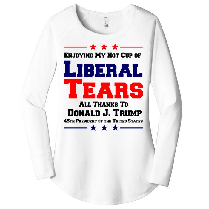 Donald Trump 45TH PRESIDENT POTUS Liberal Tears Women's Perfect Tri Tunic Long Sleeve Shirt