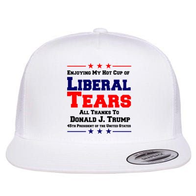 Donald Trump 45TH PRESIDENT POTUS Liberal Tears Flat Bill Trucker Hat