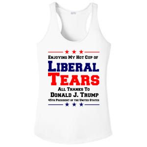 Donald Trump 45TH PRESIDENT POTUS Liberal Tears Ladies PosiCharge Competitor Racerback Tank