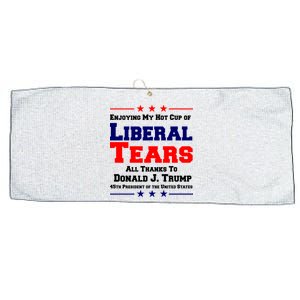 Donald Trump 45TH PRESIDENT POTUS Liberal Tears Large Microfiber Waffle Golf Towel