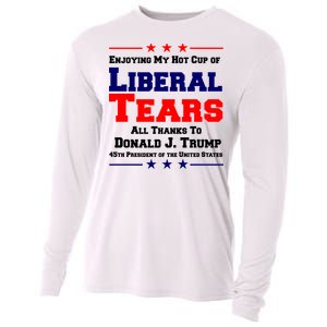 Donald Trump 45TH PRESIDENT POTUS Liberal Tears Cooling Performance Long Sleeve Crew