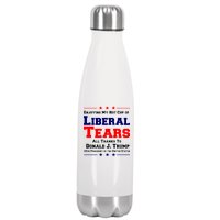 Donald Trump 45TH PRESIDENT POTUS Liberal Tears Stainless Steel Insulated Water Bottle