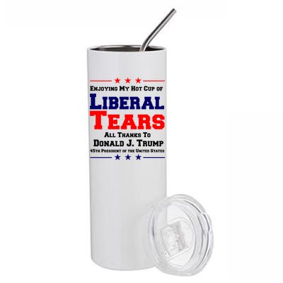 Donald Trump 45TH PRESIDENT POTUS Liberal Tears Stainless Steel Tumbler