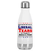 Donald Trump 45TH PRESIDENT POTUS Liberal Tears Stainless Steel Insulated Water Bottle