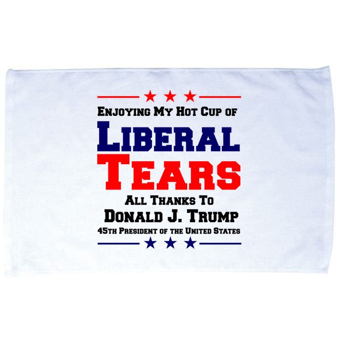 Donald Trump 45TH PRESIDENT POTUS Liberal Tears Microfiber Hand Towel