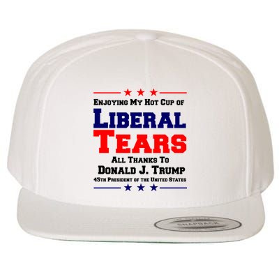 Donald Trump 45TH PRESIDENT POTUS Liberal Tears Wool Snapback Cap