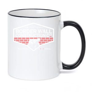 Donald Trump Border Wall Construction 11oz Black Color Changing Mug