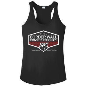 Donald Trump Border Wall Construction Ladies PosiCharge Competitor Racerback Tank