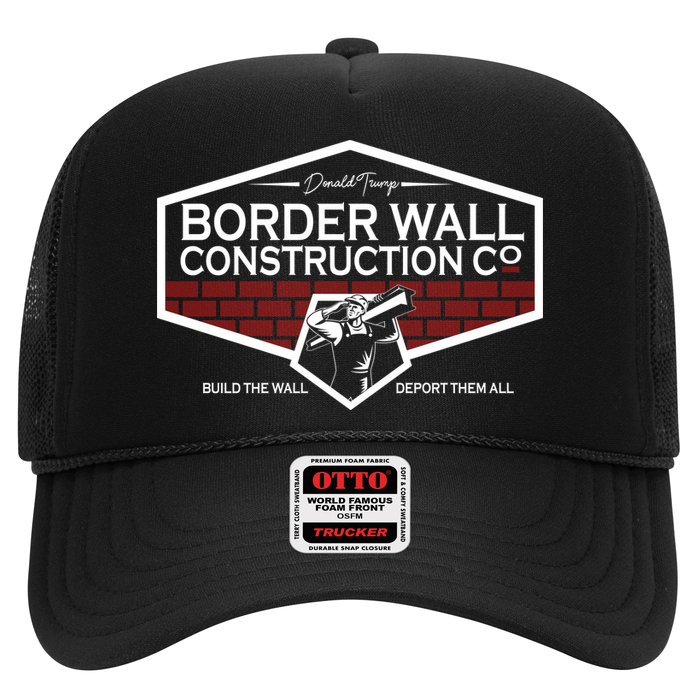 Donald Trump Border Wall Construction Trucker Hat