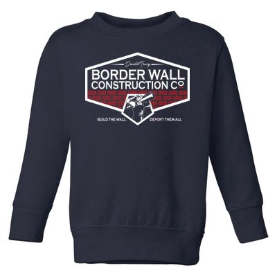 Donald Trump Border Wall Construction Toddler Sweatshirt