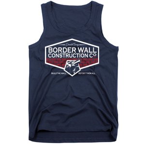 Donald Trump Border Wall Construction Tank Top