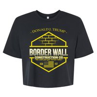 Donald Trump Border Wall Construction Co Bella+Canvas Jersey Crop Tee