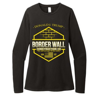 Donald Trump Border Wall Construction Co Womens CVC Long Sleeve Shirt