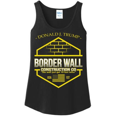 Donald Trump Border Wall Construction Co Ladies Essential Tank