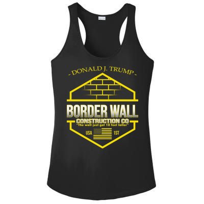 Donald Trump Border Wall Construction Co Ladies PosiCharge Competitor Racerback Tank