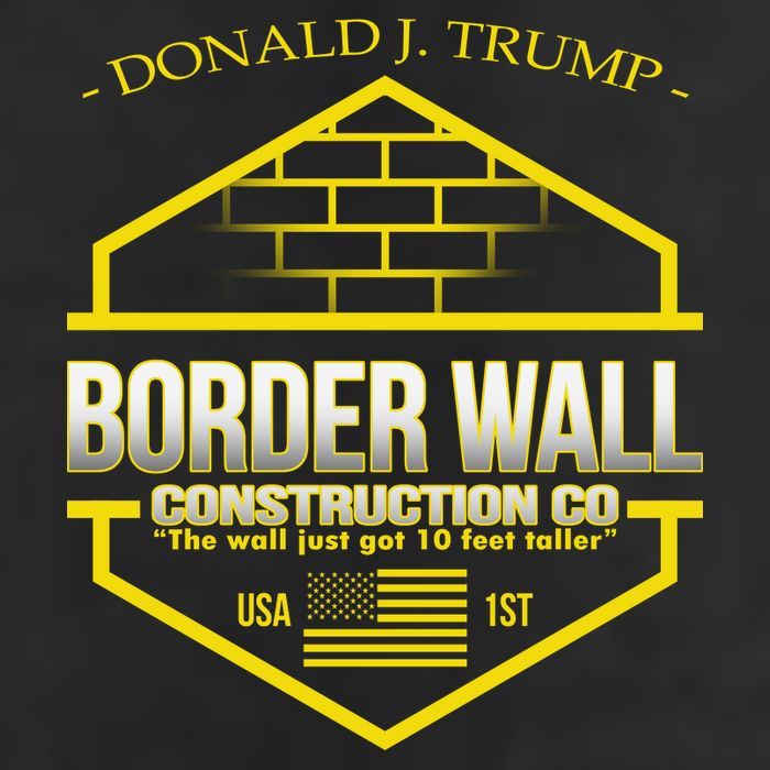 Donald Trump Border Wall Construction Co Trucker Hat
