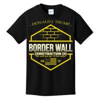 Donald Trump Border Wall Construction Co Kids T-Shirt