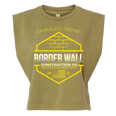 Donald Trump Border Wall Construction Co Garment-Dyed Women's Muscle Tee