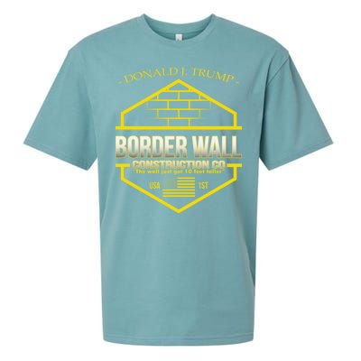 Donald Trump Border Wall Construction Co Sueded Cloud Jersey T-Shirt