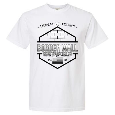 Donald Trump Border Wall Construction Co Garment-Dyed Heavyweight T-Shirt