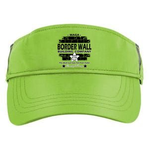 Donald Trump Border Wall Construction Company Adult Drive Performance Visor