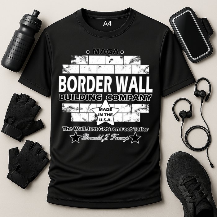 Donald Trump Border Wall Construction Company Performance Shirt