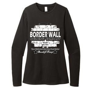 Donald Trump Border Wall Construction Company Womens CVC Long Sleeve Shirt