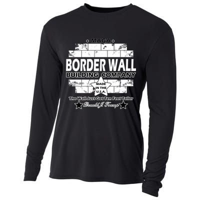 Donald Trump Border Wall Construction Company Cooling Performance Long Sleeve Crew