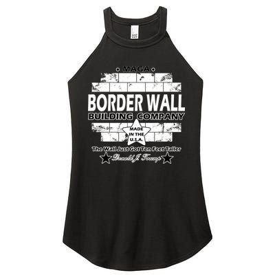Donald Trump Border Wall Construction Company Women's Perfect Tri Rocker Tank