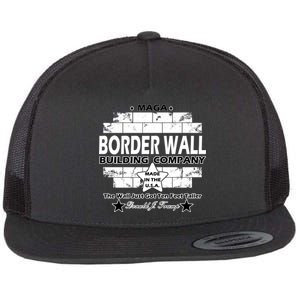 Donald Trump Border Wall Construction Company Flat Bill Trucker Hat