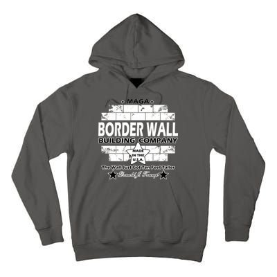 Donald Trump Border Wall Construction Company Tall Hoodie