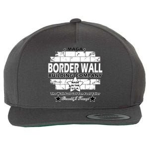 Donald Trump Border Wall Construction Company Wool Snapback Cap