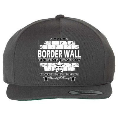 Donald Trump Border Wall Construction Company Wool Snapback Cap