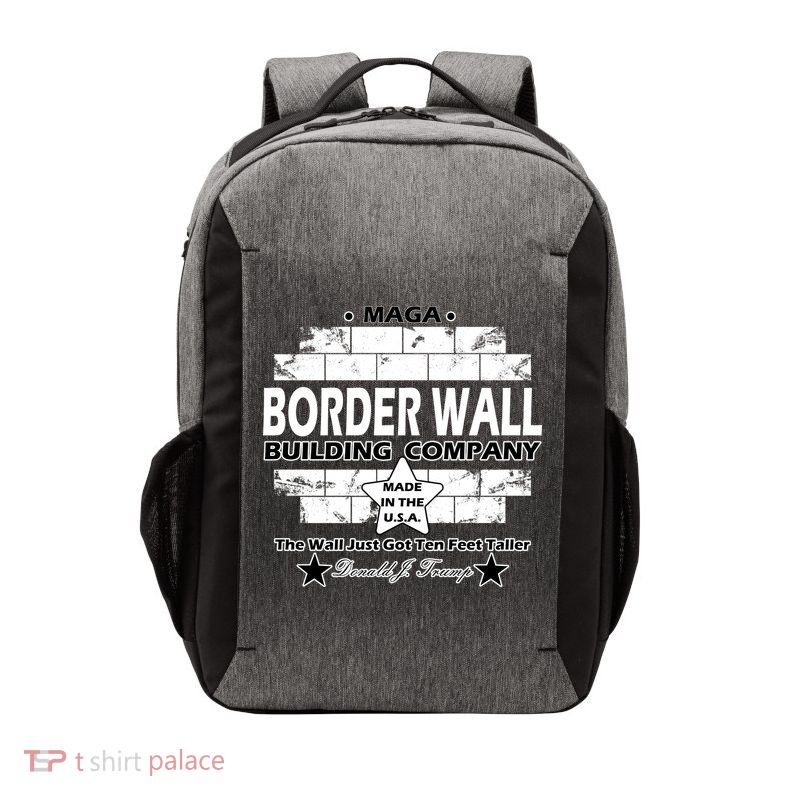 Donald Trump Border Wall Construction Company Vector Backpack