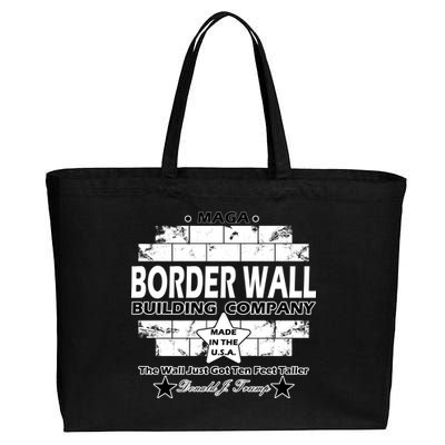 Donald Trump Border Wall Construction Company Cotton Canvas Jumbo Tote