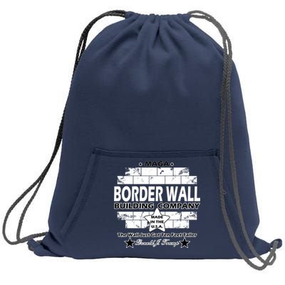 Donald Trump Border Wall Construction Company Sweatshirt Cinch Pack Bag