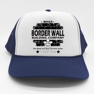 Donald Trump Border Wall Construction Company Trucker Hat