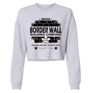 Donald Trump Border Wall Construction Company Cropped Pullover Crew