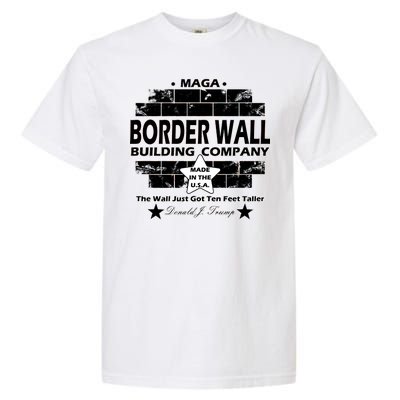 Donald Trump Border Wall Construction Company Garment-Dyed Heavyweight T-Shirt